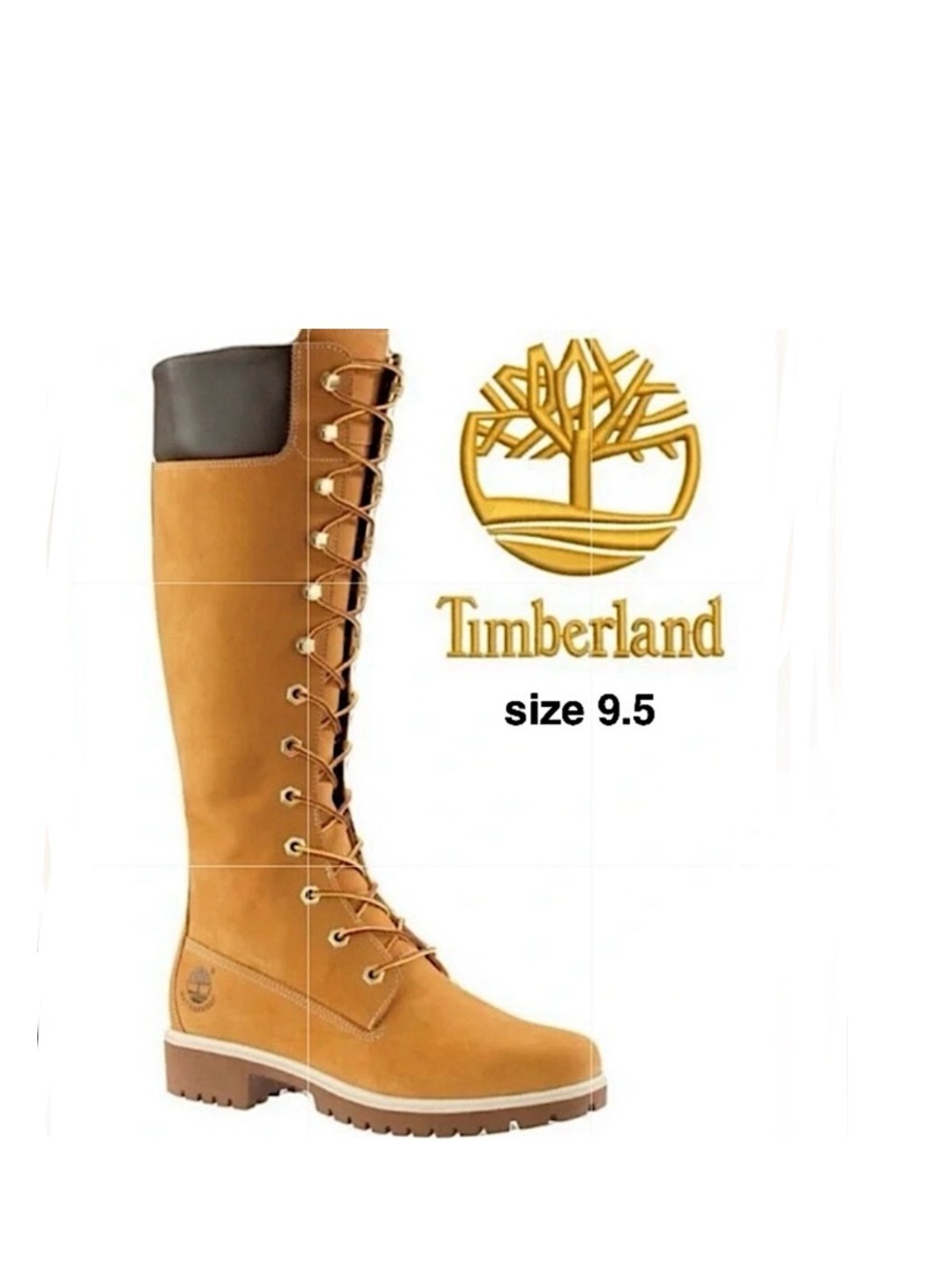 TIMBERLAND PREMIUM WATERPROOF BOOTS FROM FINISH LINE IN WHEAT NUBUCK W9.5⭐️